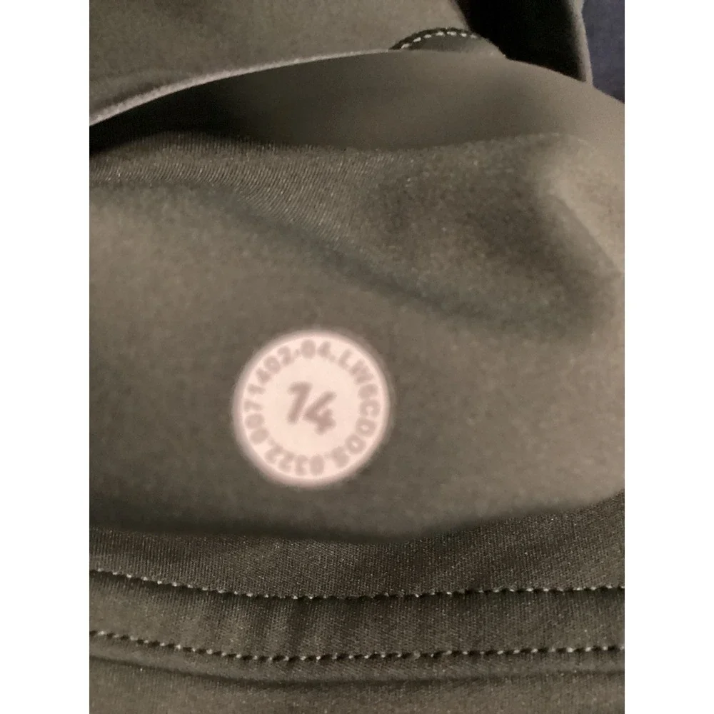 NWOT Lululemon SenseKnit‎ High-Rise Running Crop 23 Dark Forest Green Size 14